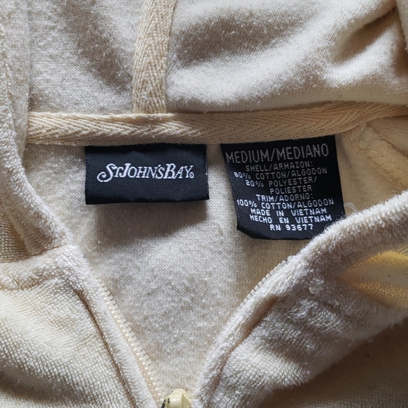 St John's Bay Ivory Hoodie - Picture 5 of 6